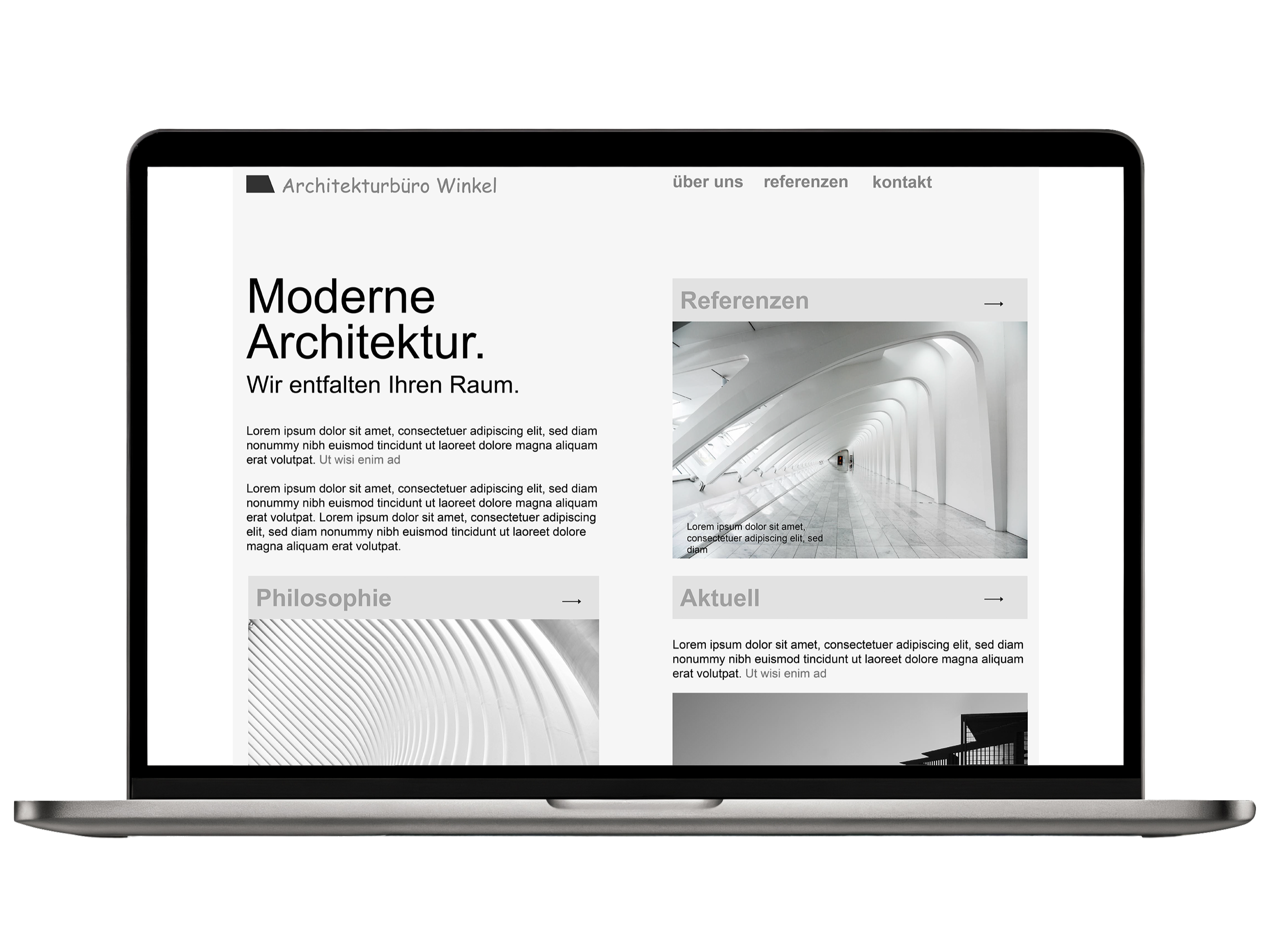 Website before